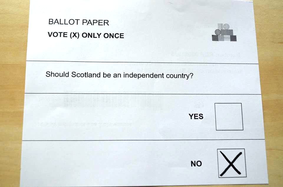 The Ballot Paper. Why is No under Yes when N come before Y in the alphabet?