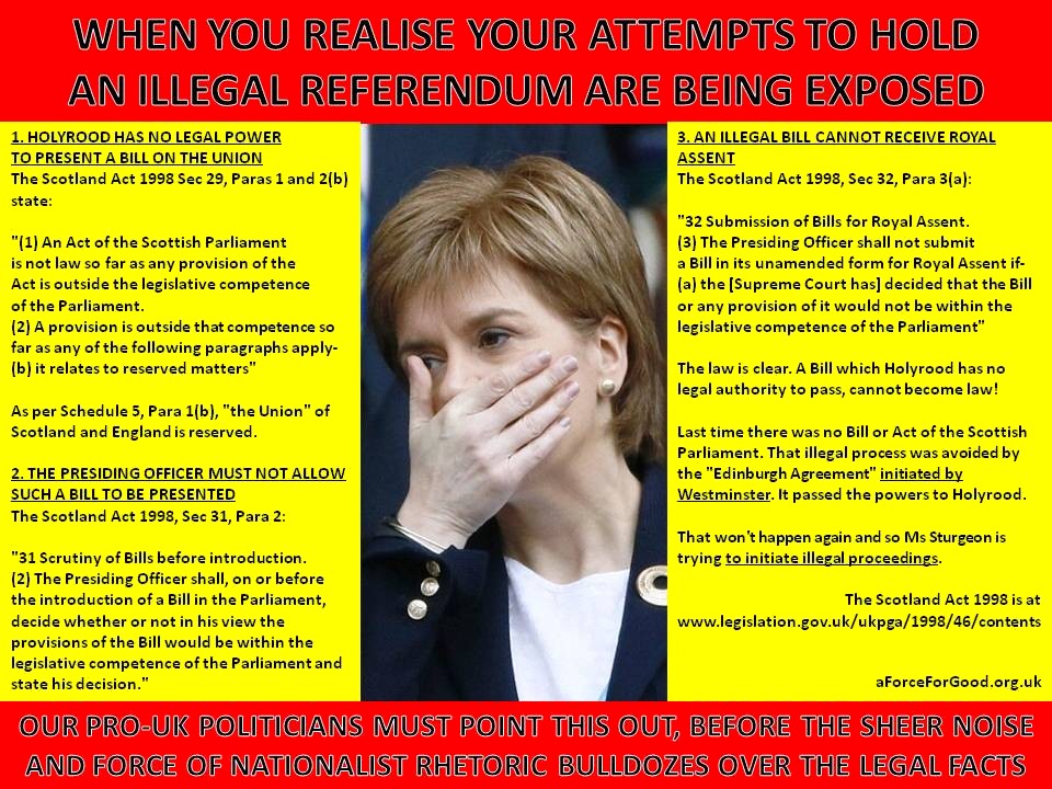 Sturgeon has no legal authority to call a referendum