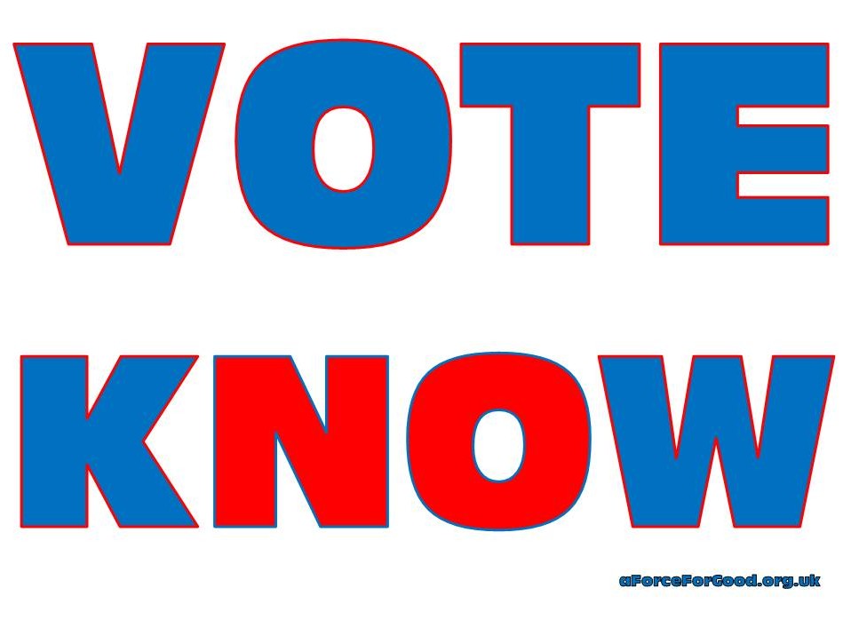Vote Know flag.